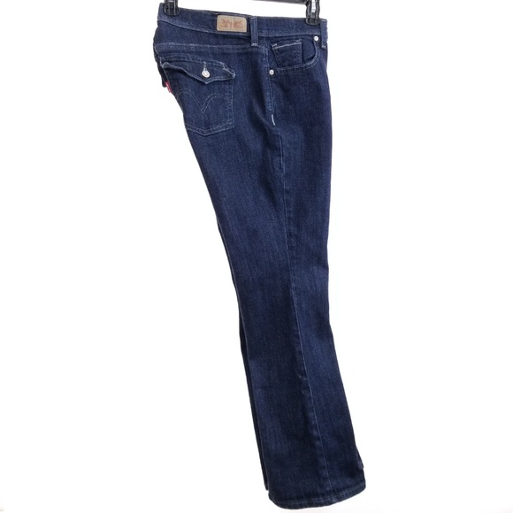 SOLD Levis 515 Bootcut Jeans Womens 10S Dark Flap - Picture 4 of 8